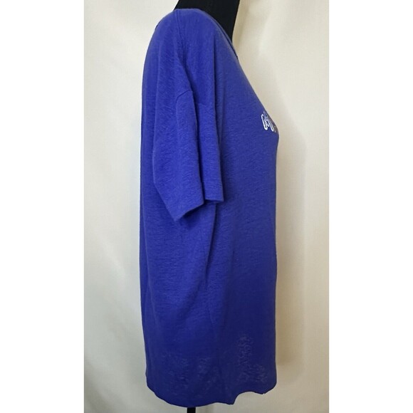 AERIE Making Waves Blue‎ Lightweight Crew Graphic T-Shirt Women's XS NWT - Picture 4 of 8